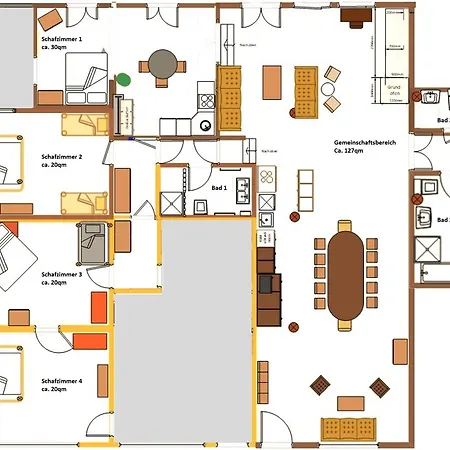Scheunenloft Usedom-4, Grosszuegige Familienoase, Hunde-freundlich Mit Riesigem Garten Apartmán Mellenthin